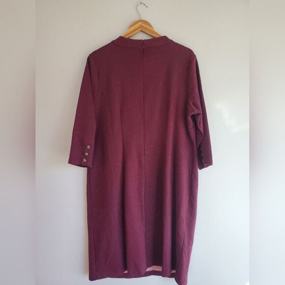 NWT Talbots Knit Bateau Neck Dress plus size 1x - Picture 10 of 10